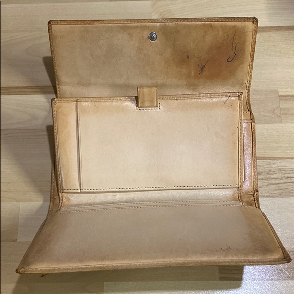 Coach Brown and Tan Signature Wallet - Picture 3 of 3